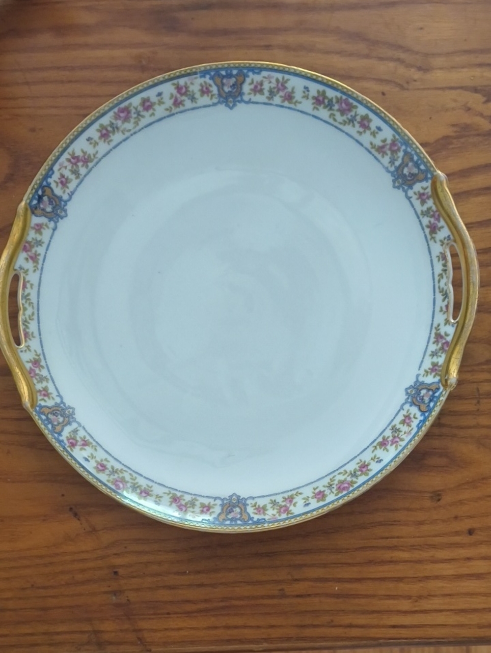 Classic Noritake Gold-Trim Serving Plate - White and Gold The Malay Fair To Good